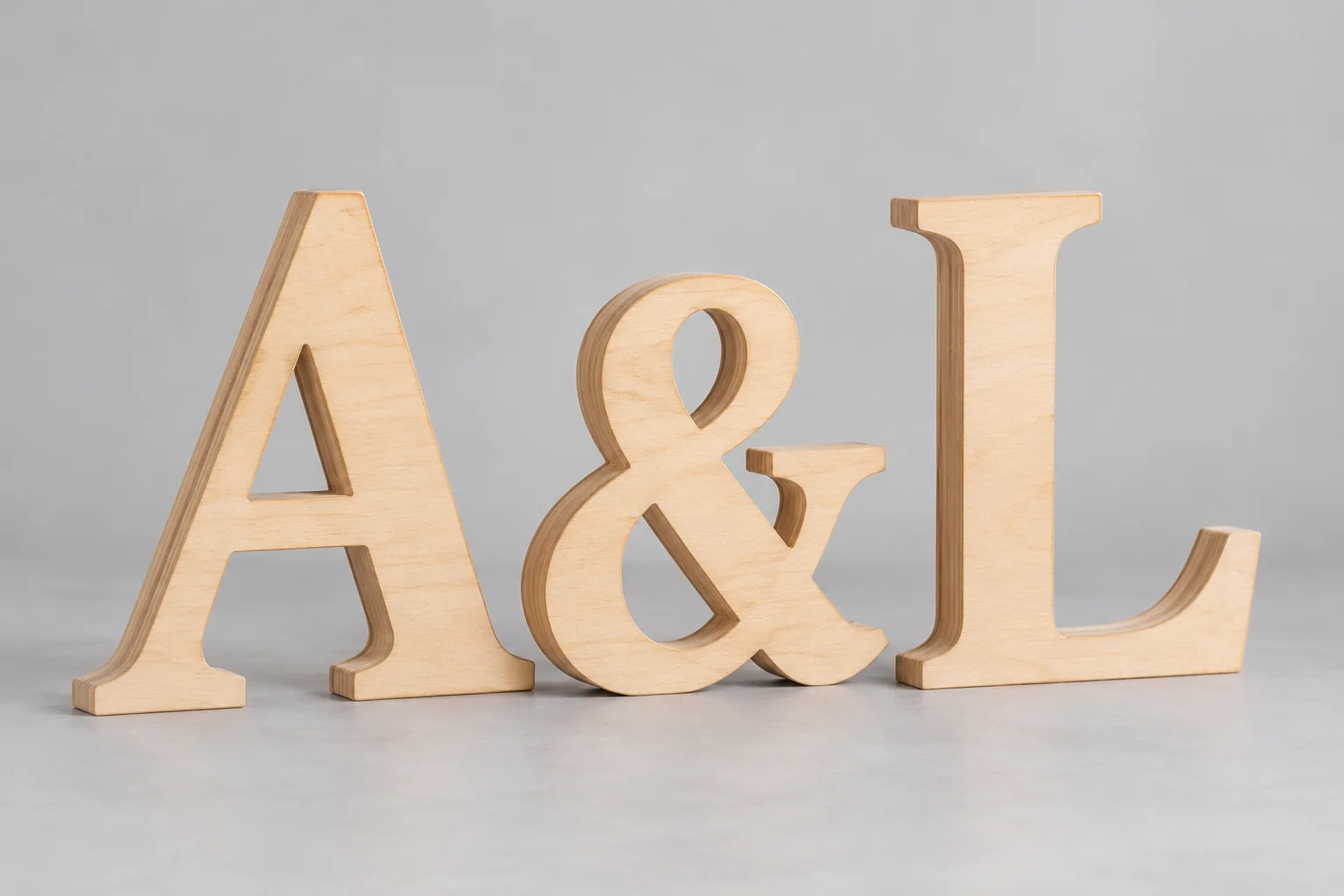 Lettres en bois de mariage