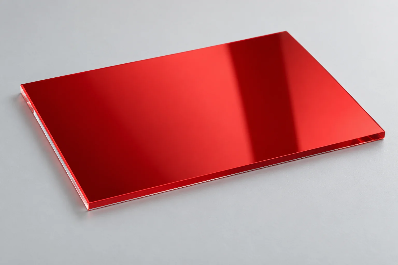 Plexiglass miroir rouge