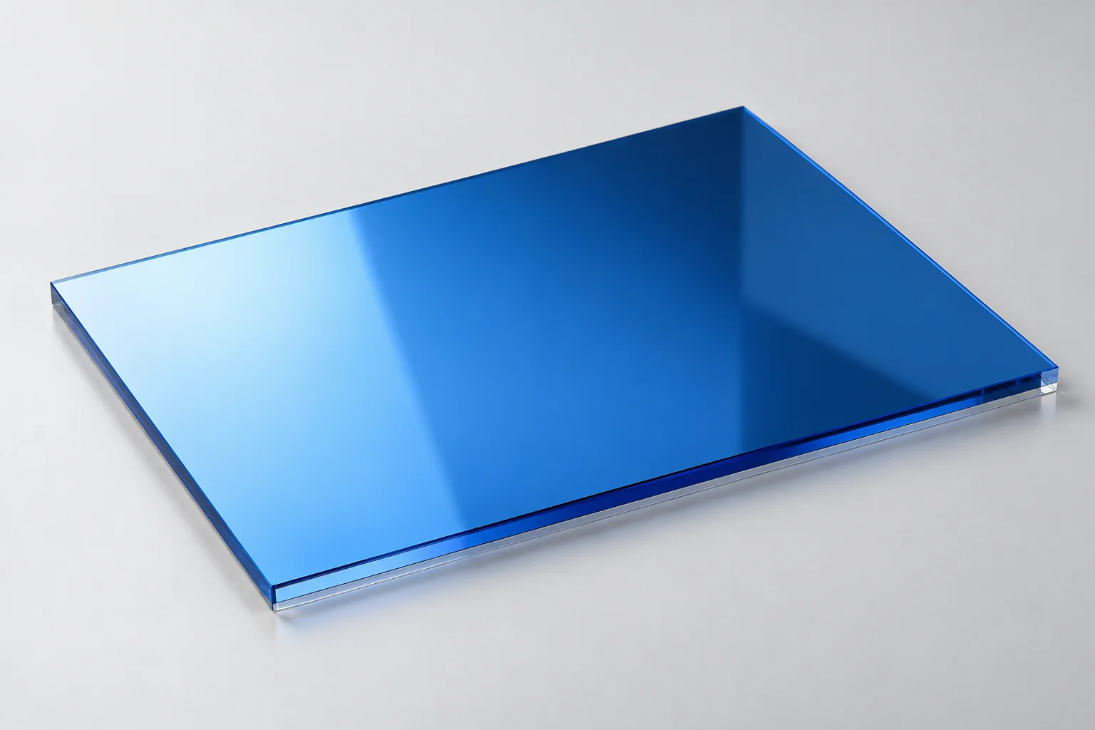 Plexiglass miroir bleu