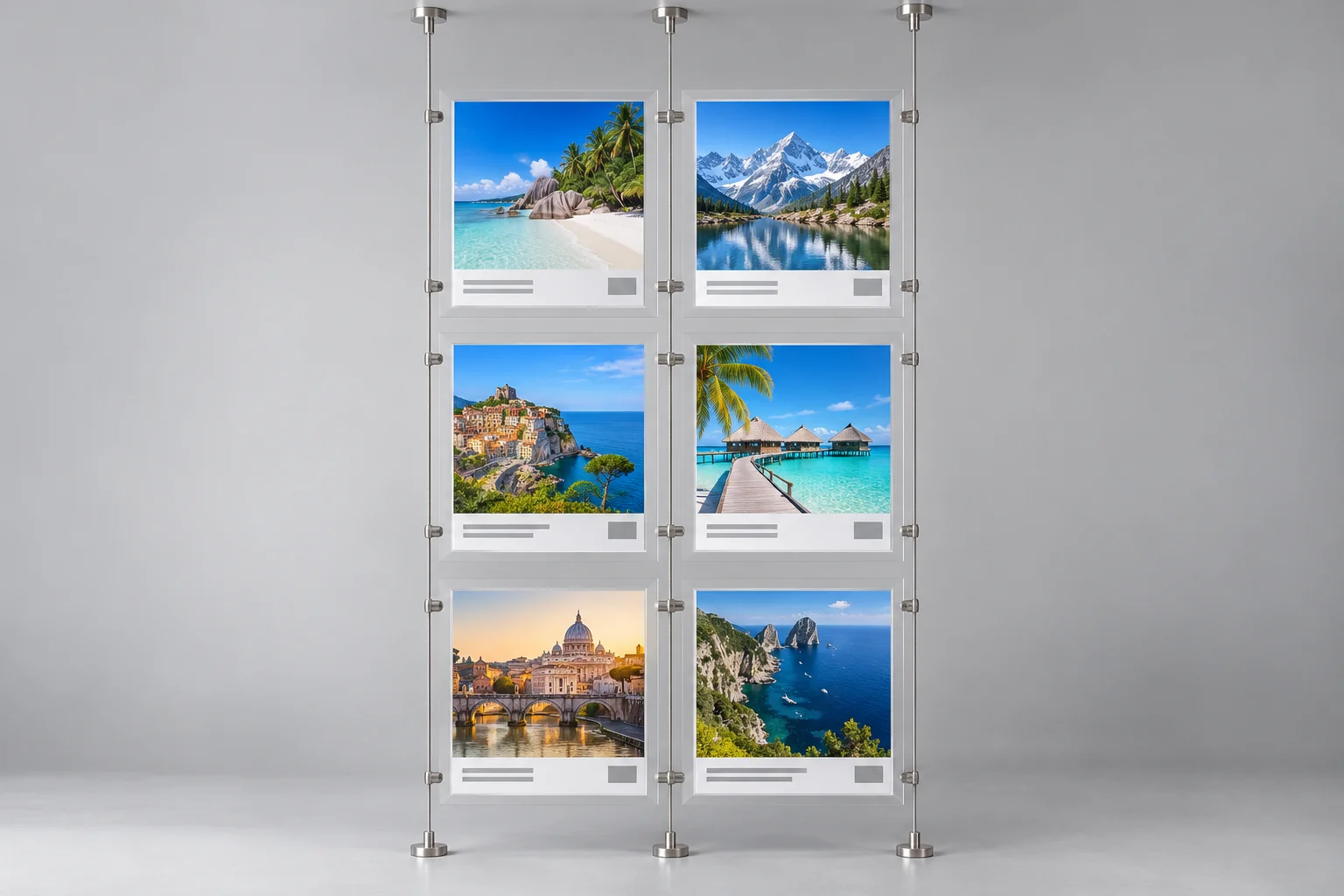 Vitrine de l'agence de voyage