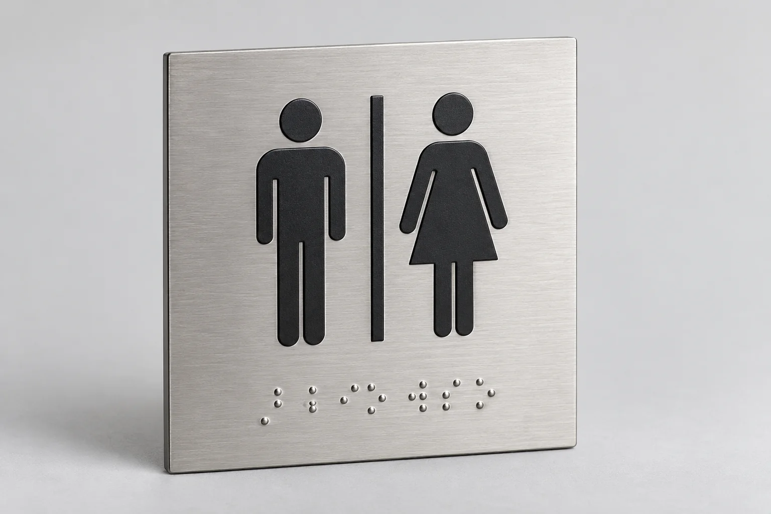 Plaque braille standard