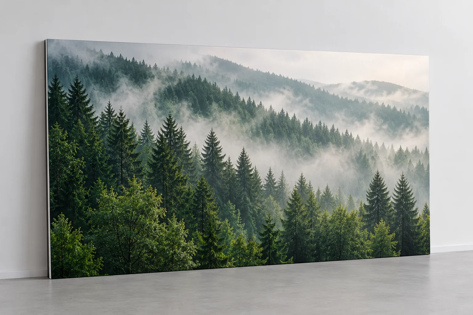 Tête de lit imprimée forêt