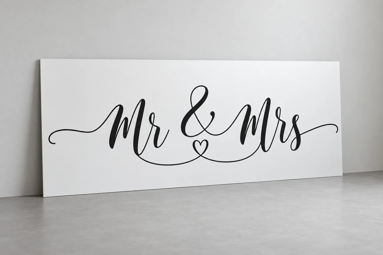 Tête de lit Mr-Mrs PVC 3mm