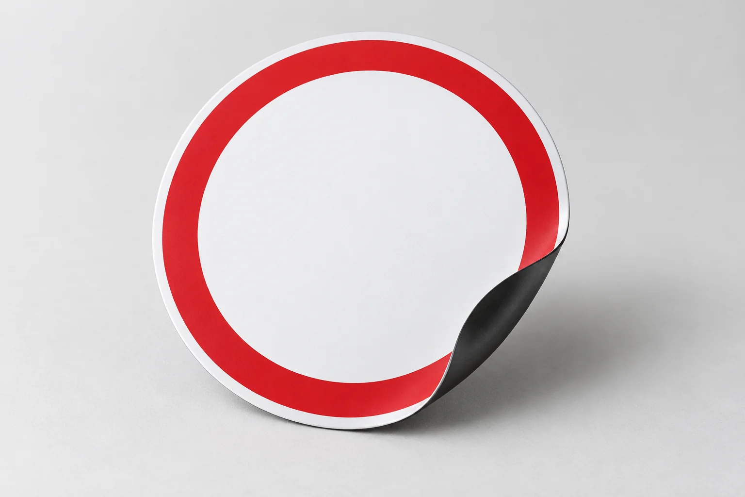 Panneau de signalisation magnétique rond