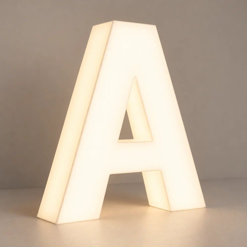 Bloc LED en PMMA : exemple de construction