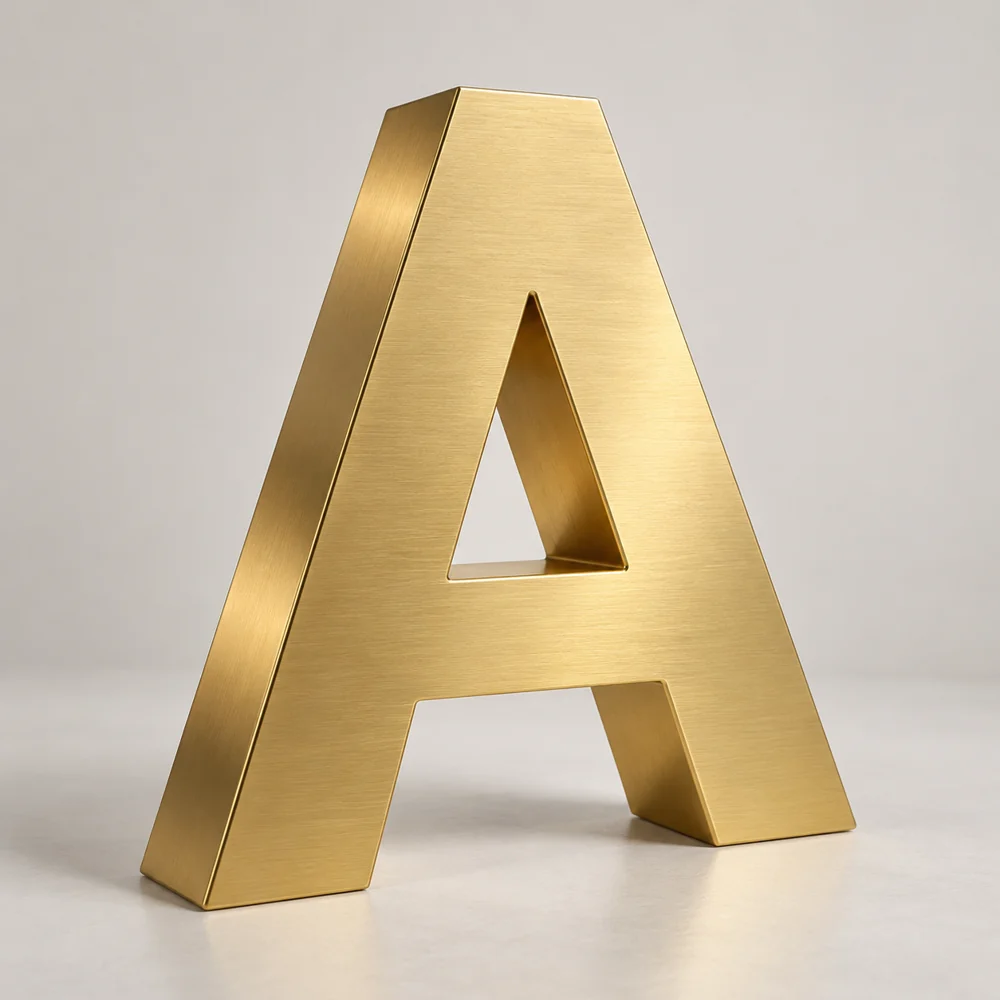 Lettres boîtiers en laiton