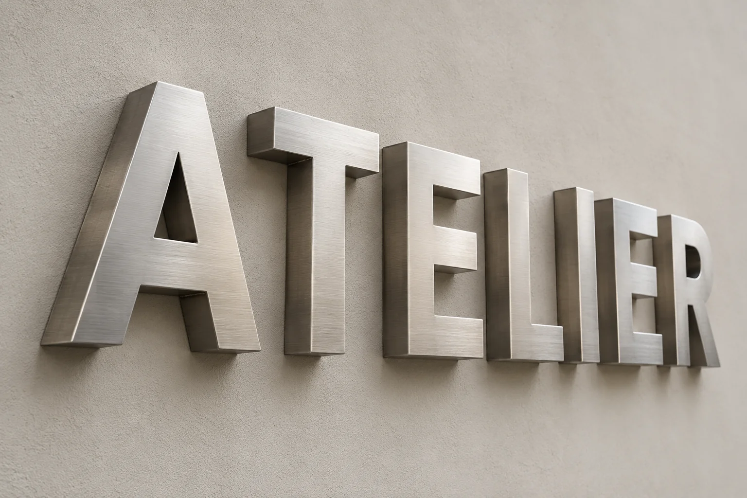 Lettre Boitier en Acier