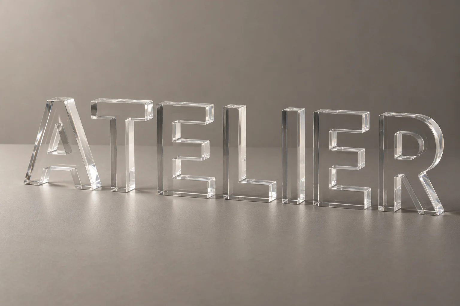 Lettres en plexiglas