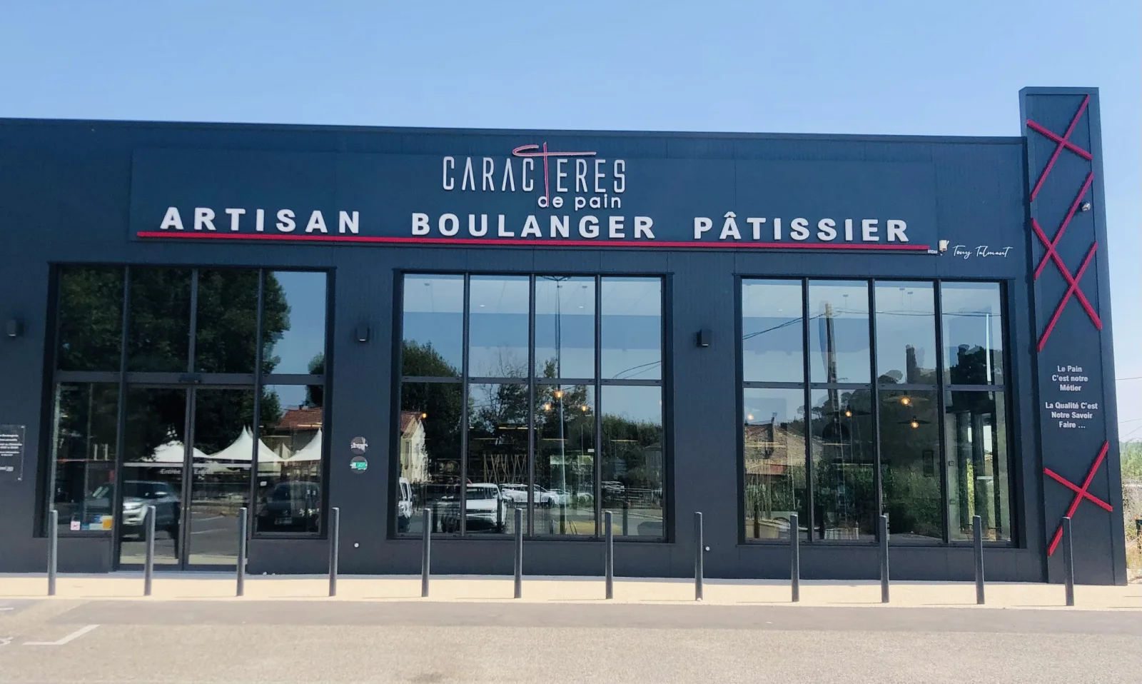 Enseigne eclairee boulangerie patiserie
