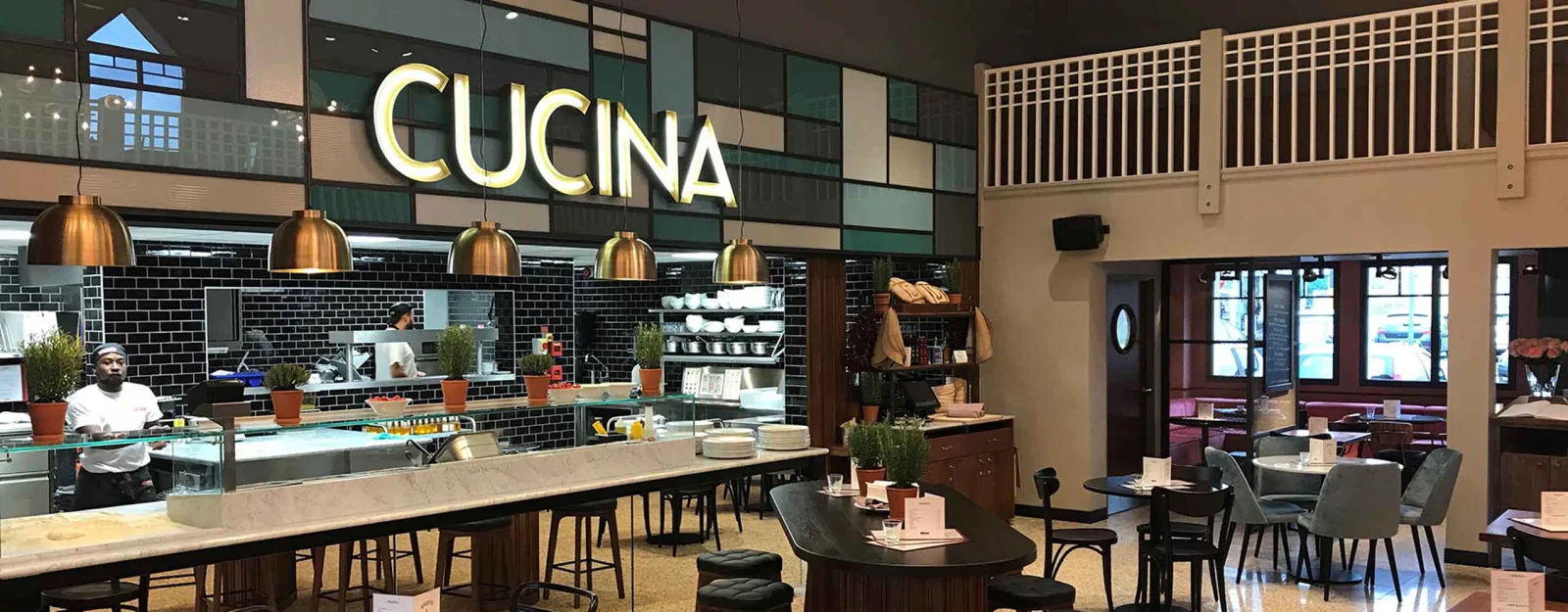 Enseigne pour restaurant et brasserie italien