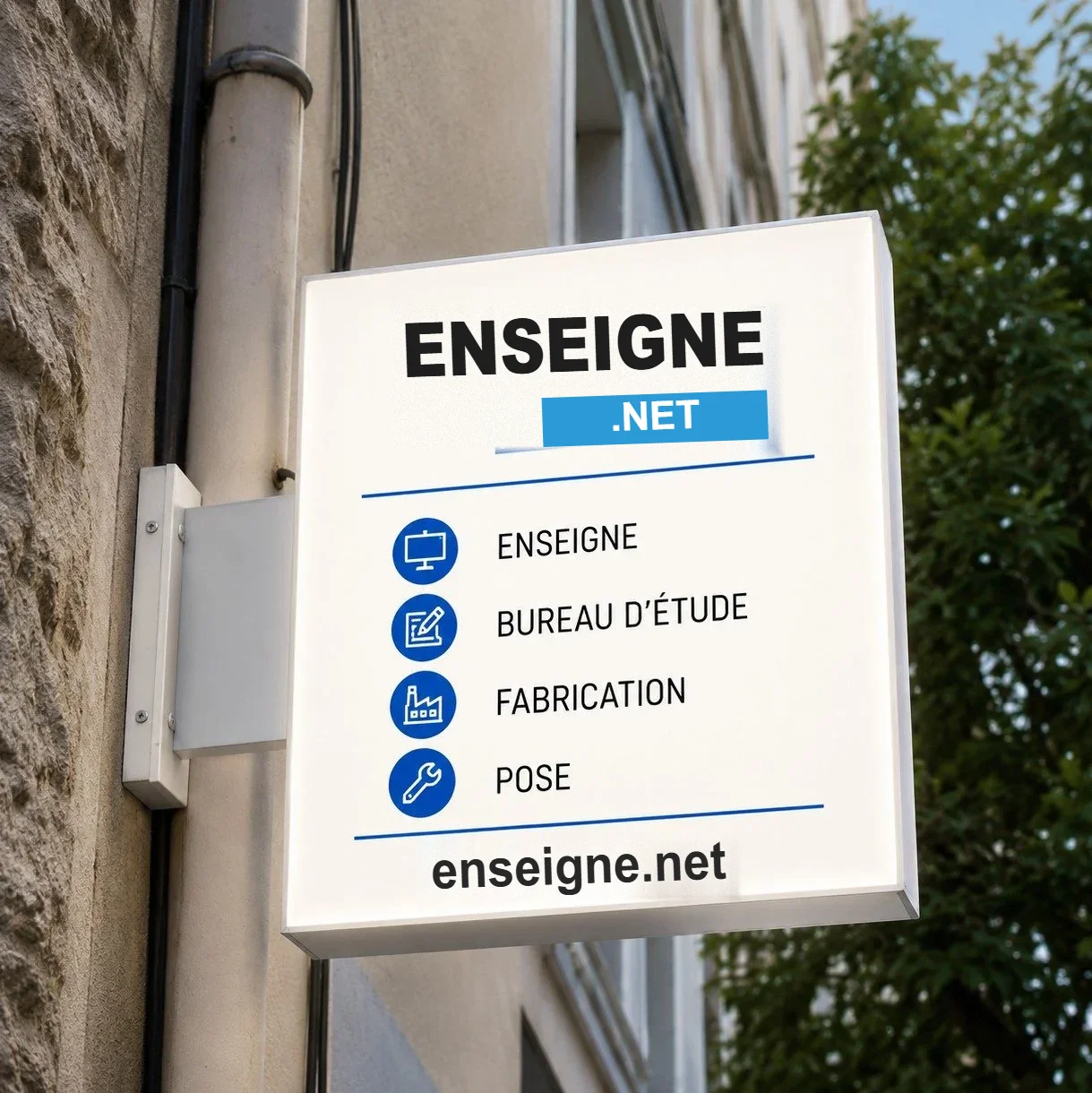 Enseigne drapeau