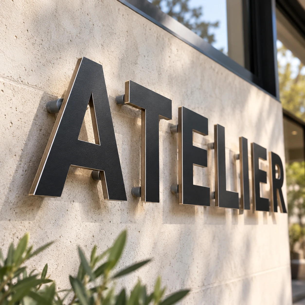 Illustration de Lettres en Alu-Dibond