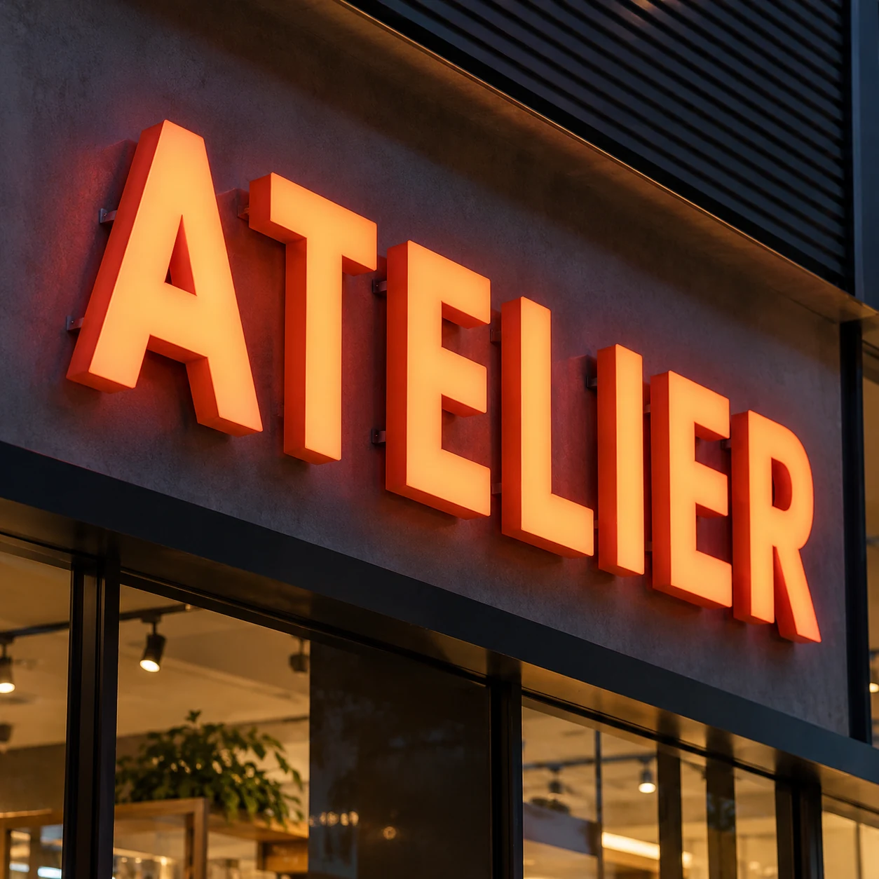 Lettres PMMA à éclairage intégral en couleur