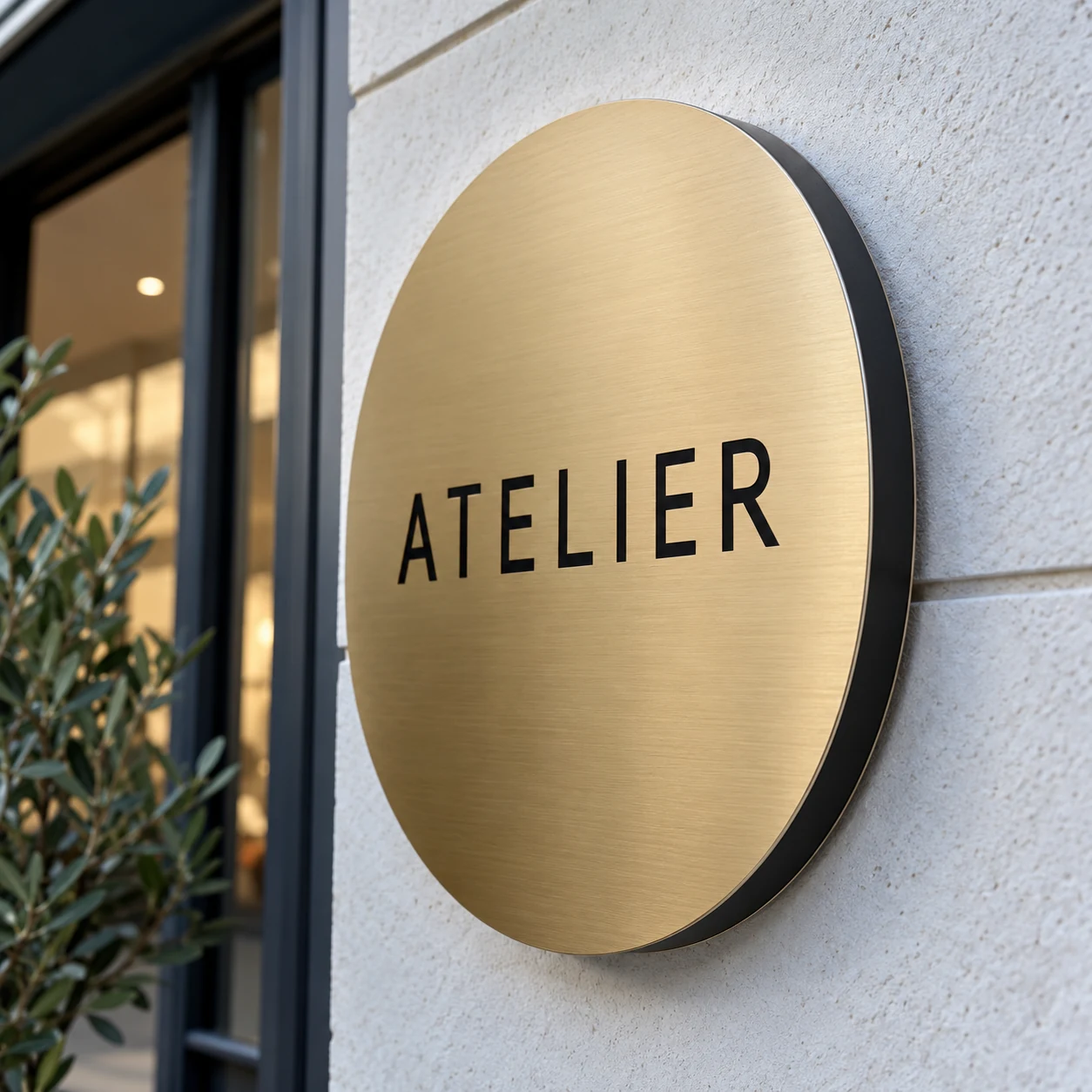 Panneau rond en composite aluminium