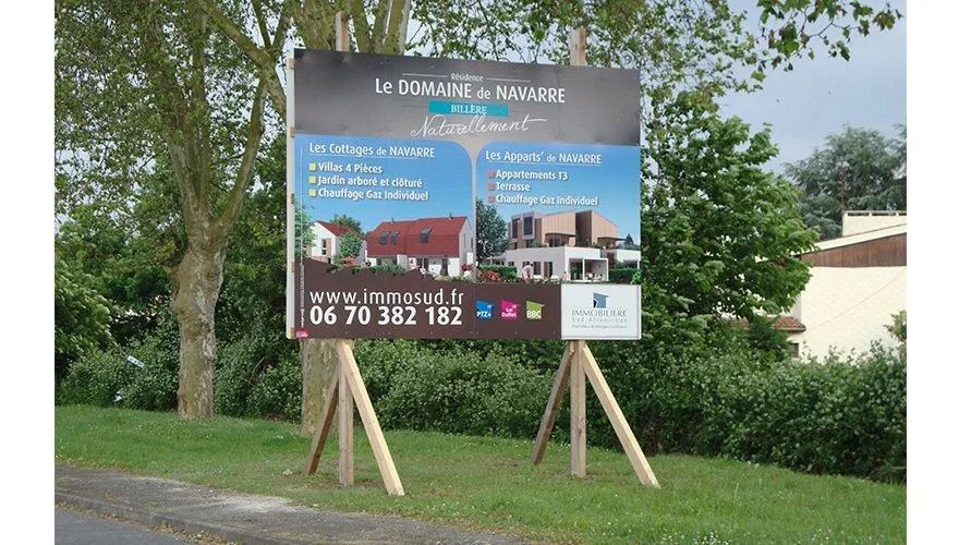 Panneau de promotion immobiliere