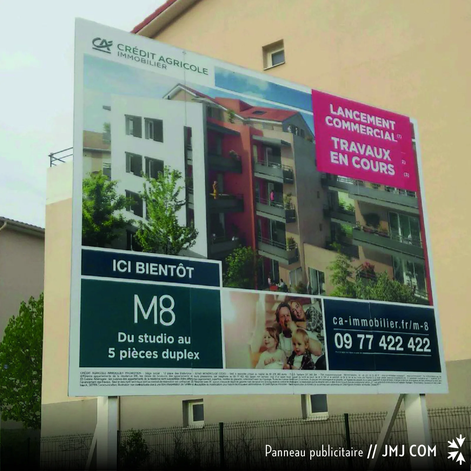 Panneau de promotion immobiliere
