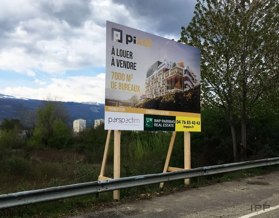 Panneau de promotion immobiliere
