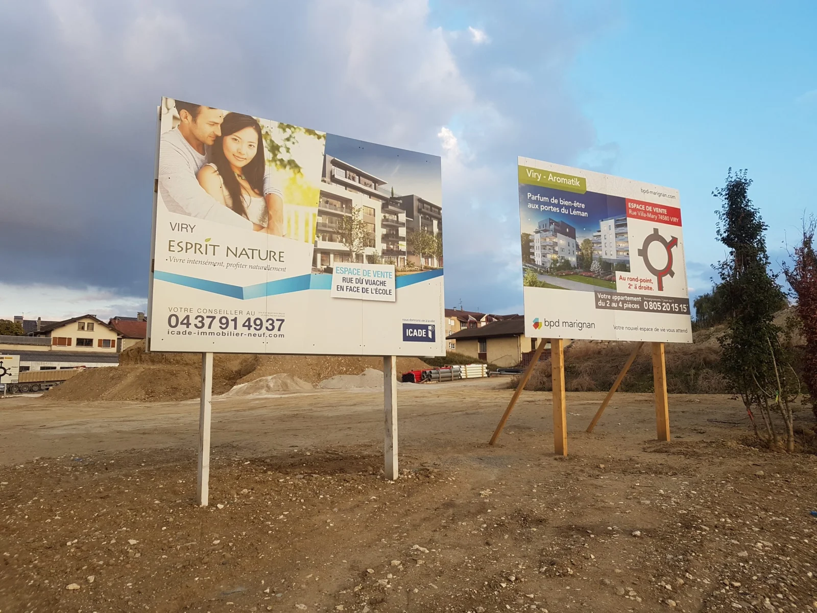 Panneau de promotion immobiliere