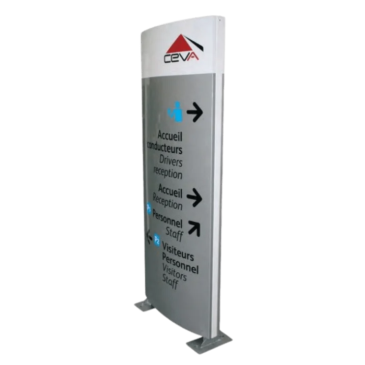Enseigne totem galbe